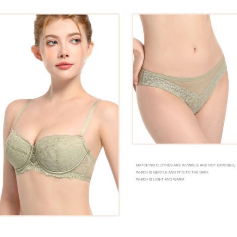Сексуальный кружевной костюм-полукубок для маленькой груди, нижнее белье с неопустошающей чашкой для женщин, собирающий бюстгальтер против провисания