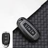 Для Hyundai Palisade Venue Veloster Grandeur Azera I30 Ix35 Santa Fe Tm Elantra Gt Kona Углеродный Чехол-Крышка для Автомобильного Ключа Аксессуары