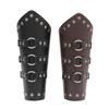 Knight Gauntlet Vintage Wrist Bracers with Rivet Decor Adult Cycling Wrist Guard Cosplay Halloween Supplies