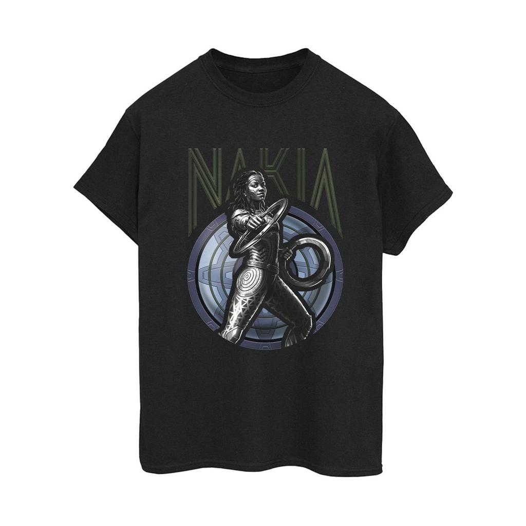 Marvel Womens/Ladies Wakanda Forever Nakia Shield Cotton Boyfriend T-Shirt