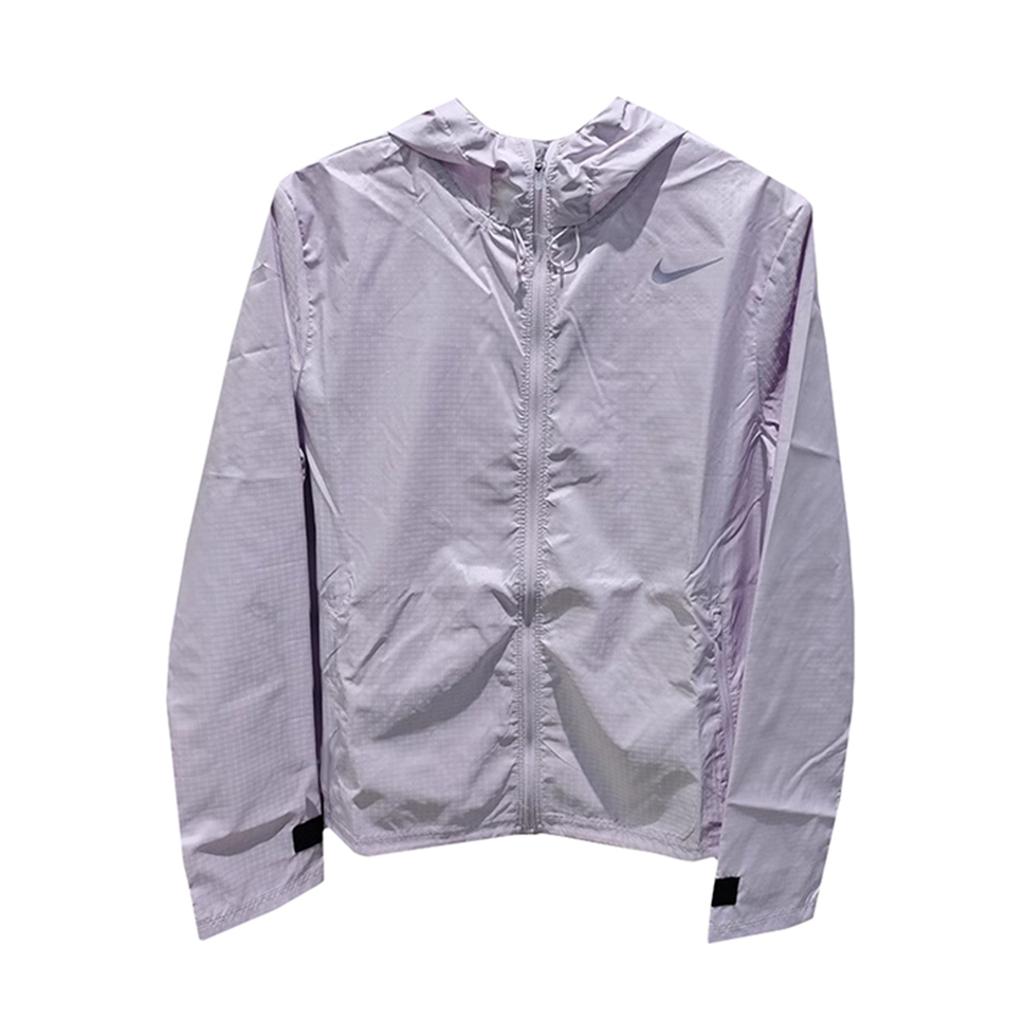 Nike Куртки Женские Серебристо-серые С капюшоном Умеренные Другие CU3218-511