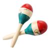 Musfunny Maracas, Set of 2, Hand-Painted Wooden Latin Maracas, Perfect for Parties, Performances, and More (Colorful)
