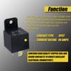 JD1912 Relay 4 Pin 40A 12V SPST Car Truck Van Motorcycle Boat Relay (Pack Of 2 Pcs)