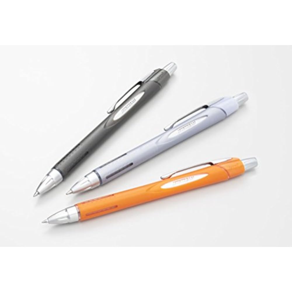 Mitsubishi Pencil, шариковая ручка на масляной основе, резина Jetstream, 10, 0,7, оружейный металл, легко пишет...