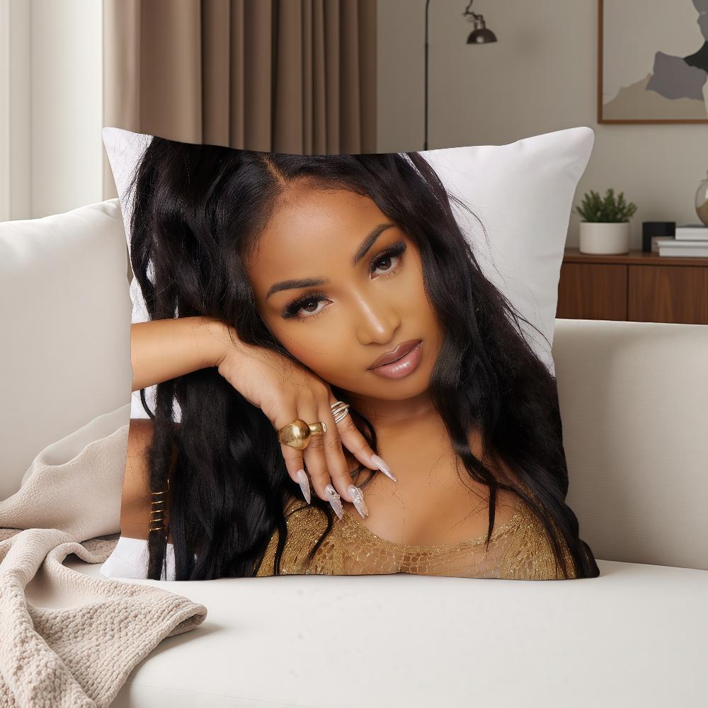 Singer SShenseea Never Gets Late Here Pillow Case Suitable For Bedrooms Living Rooms Cars Home Decoration