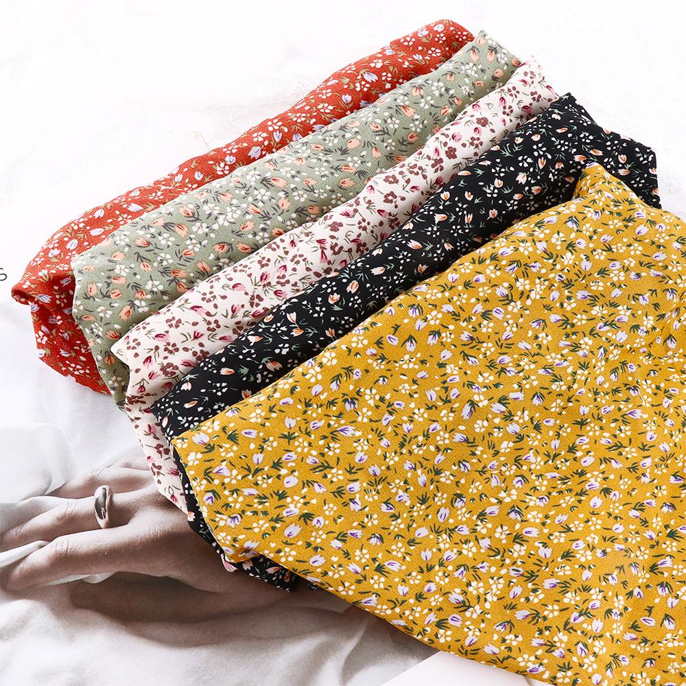 Floral Print Cloth Women Floral Turban Hair Accessories Triangle Hair Headband Elastic Headband