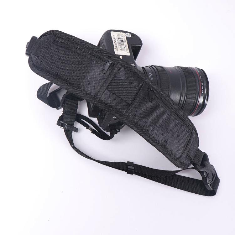 Новый стильный нейлоновый ремень на молнии с двумя карманами для зеркальной камеры