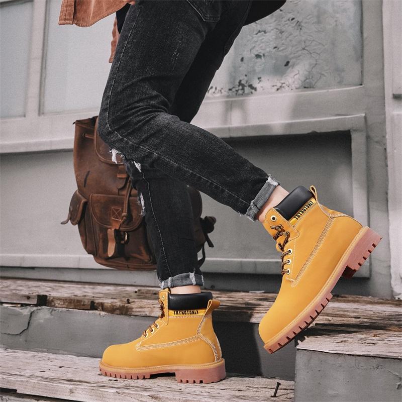 Мужские и женские ботильоны из натуральной кожи, короткие ботинки, ретро ботинки в стиле милитари, повседневная обувь