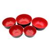Black Red Food Containers Imitation Porcelain Soup Bowl New Melamine Bowls  Dishware