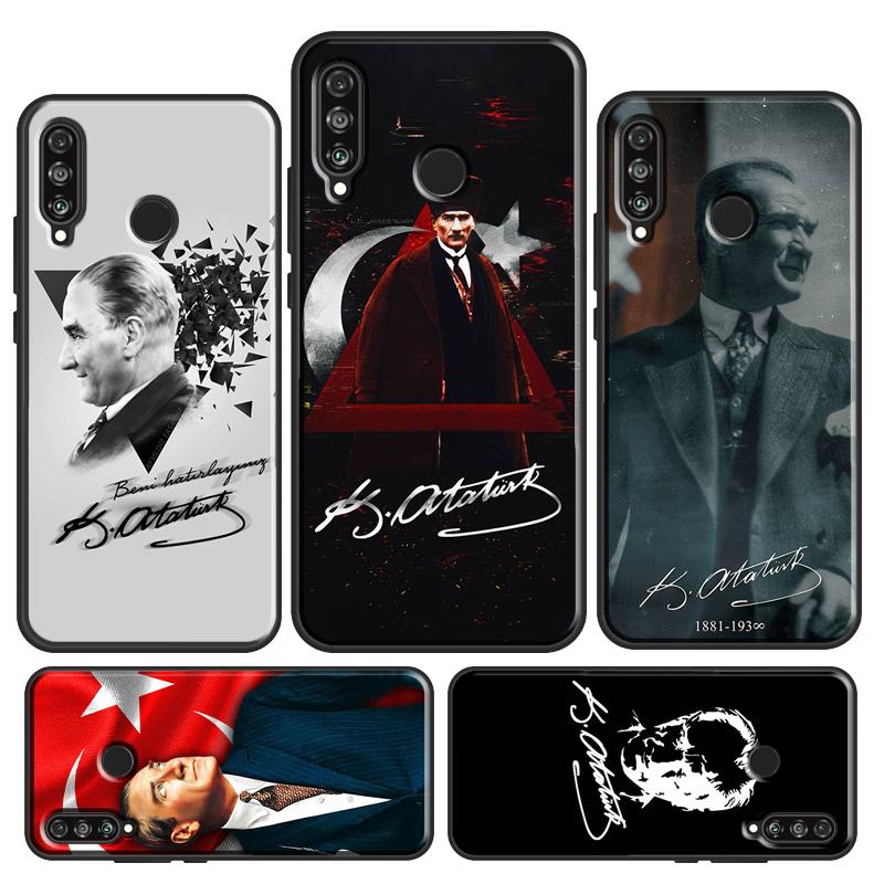 Турция Мустафа Кемаль Ататюрк Чехол Для Huawei P30 Lite P40 P50 P20 Pro P Smart 2021 Nova 5T Nova 9 Honor X9 X8 X7 50