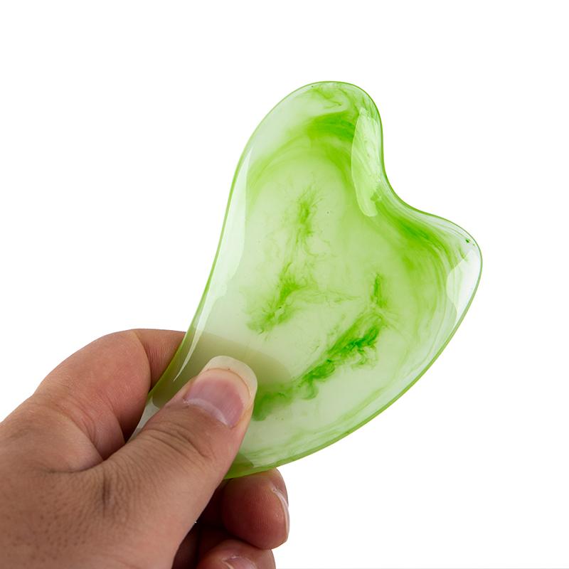 Каменная доска Гуа Ша, массажная доска для тела, шеи, пластина Гуаша, каменный массажер для лица, скребки