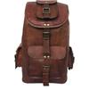 Genuine Leather Vintage Handmade Casual Day-pack Cross Body Messenger Laptop Backpack Travel Rucksack  24''