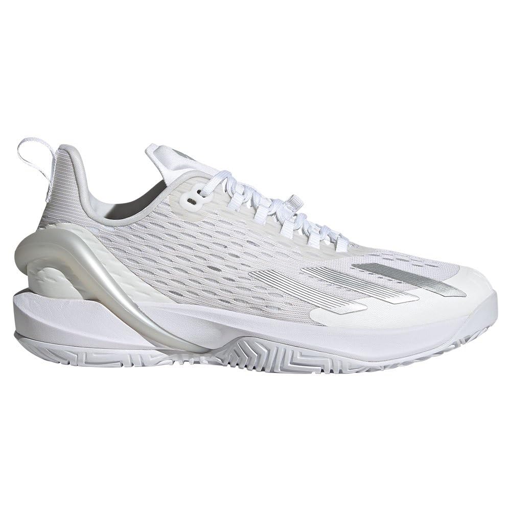 Теннисные туфли Adizero Cybersonic Tennis LPE50 Footwear One cm [Adidas] женские белые/серебристые металлик/серые (ИГ9516) +24,5