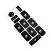 Black Vinyl Material Windows Button Decals Light Penetration Reduction