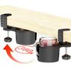 MMSH Drink Holder, Desk Drink Holder, Storage Under Desk, 360 Degree Rotation