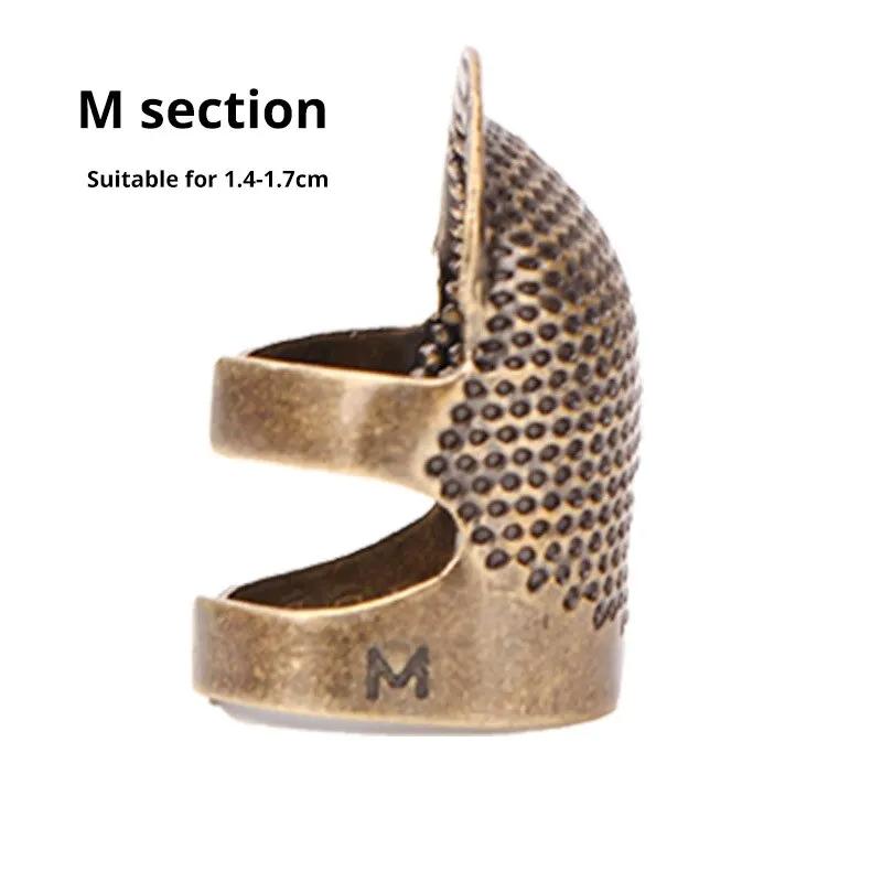 1 шт. Медный наперсток для шитья в стиле ретро, защитное кольцо для пальцев, противоскользящее, для защиты пальцев во время шитья, швейные принадлежности, швейный набор