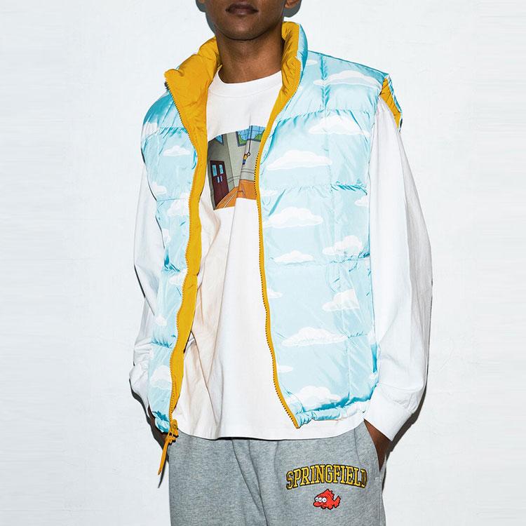 Levis X The Simpsons Reversible Color Block Down Vest Men Vests Blue A2053-0000
