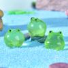 Micro-landscape Chubby Baby Frog Transparent Glow-in-the-dark Garden Decoration Accessory Mini Figurine