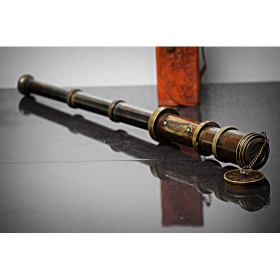 Antique Brass Working Telescope, Dolland London 1920 Spyglass/Telescope for Distant View, Valentine Gift, Gift For Boyfriend
