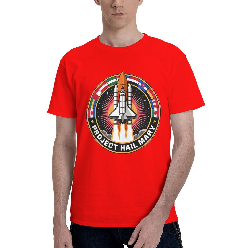 Custom Project Hail Mary T Shirts Unisex Short Sleeve Ryland Grace Movie Tshirts Casual Tee Tops 100 Cotton