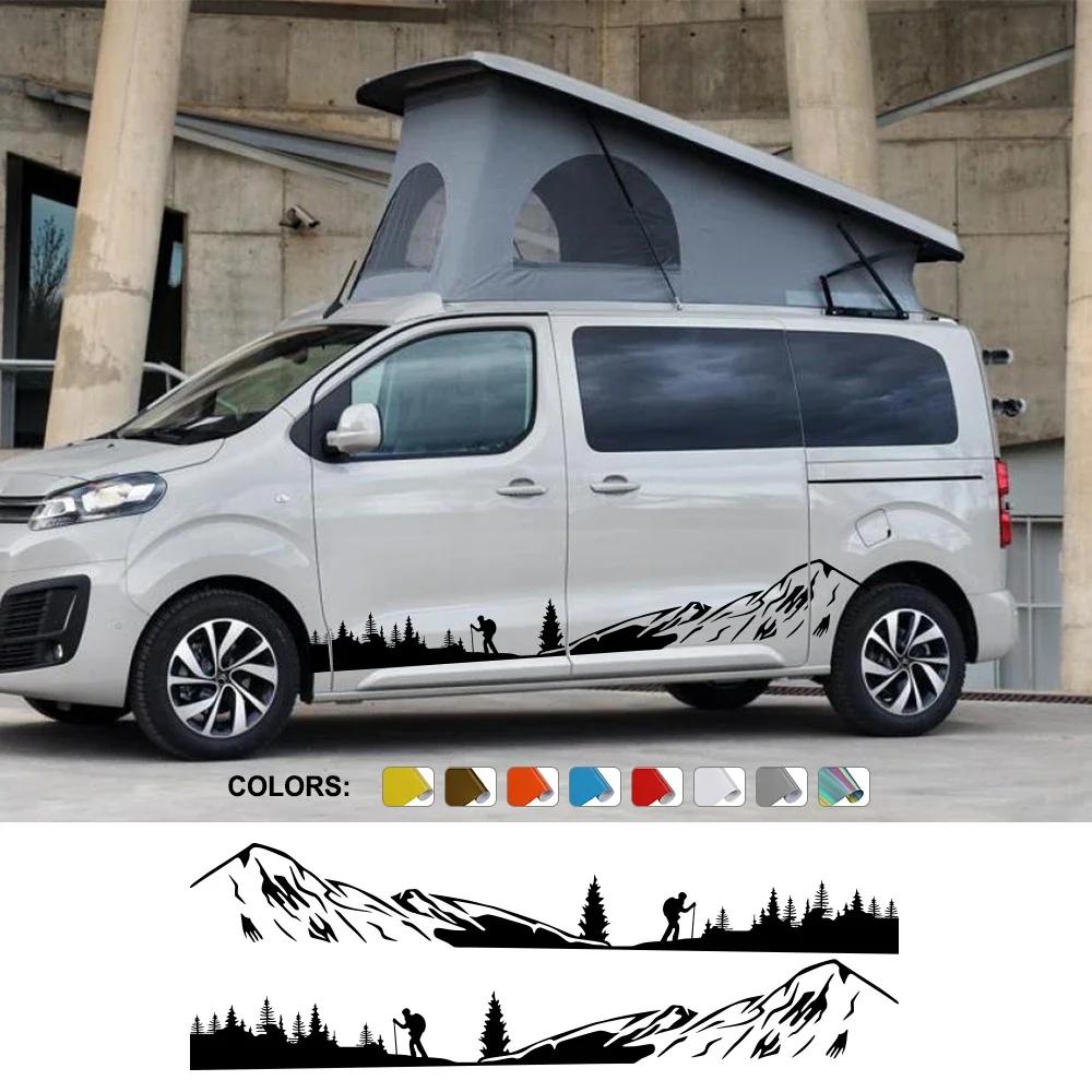 Наклейки на фургон для Citroen Spacetourer E C4 XS M XL MPV Кемпер Минивэн Автомобиль Горный Туризм Издание Наклейка Авто Тюнинг Аксессуары