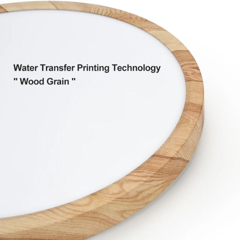 Современный светодиодный потолочный светильник под дерево, золотистый, одинарный, с 3 цветами, домашнее освещение, для кухни, спальни, ванной комнаты, накладной потолочный светильник