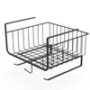Multifunction Kitchen Under Cabinet Hanging Storage Basket Spice Rack Organizer with Cup Utensils Roll Holder Metal Wire Shelf