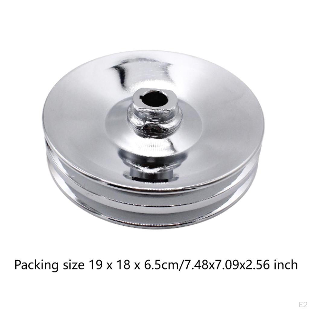 Double Groove Power Steering Pump Pulley Key Way Reliable for Chevrolet