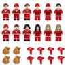 2025 Witth 12PCS Christmas Min Action Figures Friends People Sets Accessories Brick Building Blocks Toy Christmas Gift Ornaments