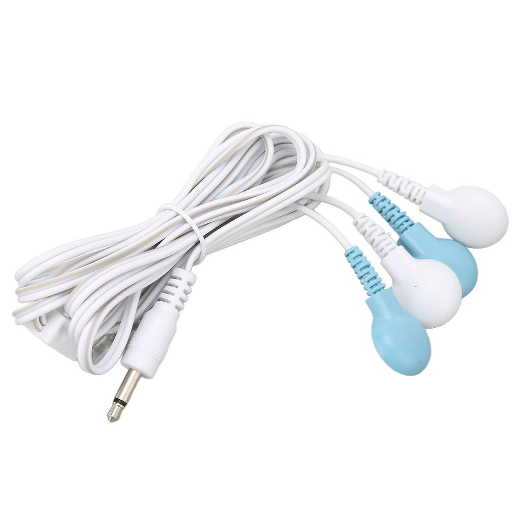 4 In 1 Electrotherapy Electrode Electric Shock Wires Cable for Tens Massager