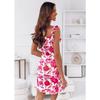 YYFS Женская мода лето-весна с цветочным узором и принтом без рукавов с v-образным вырезом и высокой талией повседневные платья