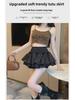 2024 Women's High-Waist White Puffy Mini Skirt for Spring and Summer