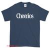 Новый логотип хлопьев Cheerios Американская смешная футболка Размер США S-XXL