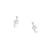 Music Note Stud Earrings Female Smart Jumping Music Symbol Sweet Ear Jewelry Korean Version Niche Design Accessories