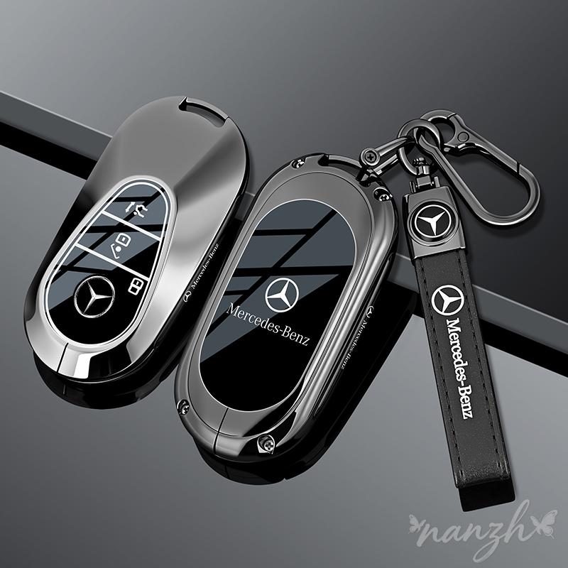ZHM3 Remote Keychain Accessories For Mercedes Benz W206 W223 C S Class S350 C200 C260 C300 S400 S450 S500 Alloy Car Key Case Cover