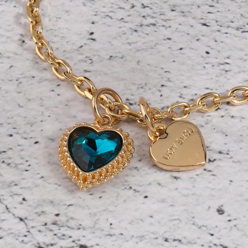 Корейская версия Корейский персонализированный браслет любви ins нишевый инкрустированный бриллиантами браслет с английским алфавитом универсальные украшения интернет-знаменитости