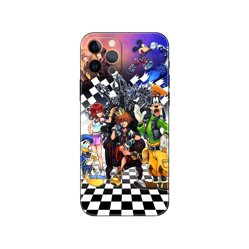 Чехол для телефона в стиле аниме «Королевство сердец» для iPhone 5 5S 2020se 6 6s 7 8 plus x 10 XR XS 11 12 13 mini pro MAX, черная задняя крышка из ТПУ