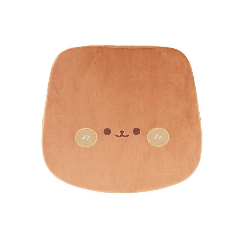 Подушка на сиденье автомобиля из пеноматериала с эффектом памяти и милым дизайном в виде медвежонка для комфорта в любое время года.