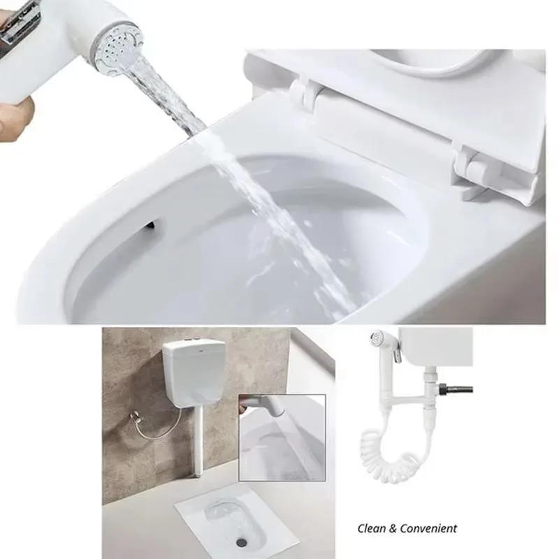 Bathroom Accessories Toilet Bidet Tap Handheld Shower Portable Bidet Sprayer Gun Seat Spray Without Drilling Shower Accessory