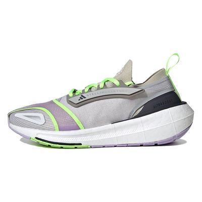 Stella McCartney x кроссовки UltraBoost Light Gobi женские кремовые полу-зеленые с фиолетовым свечением ID1904