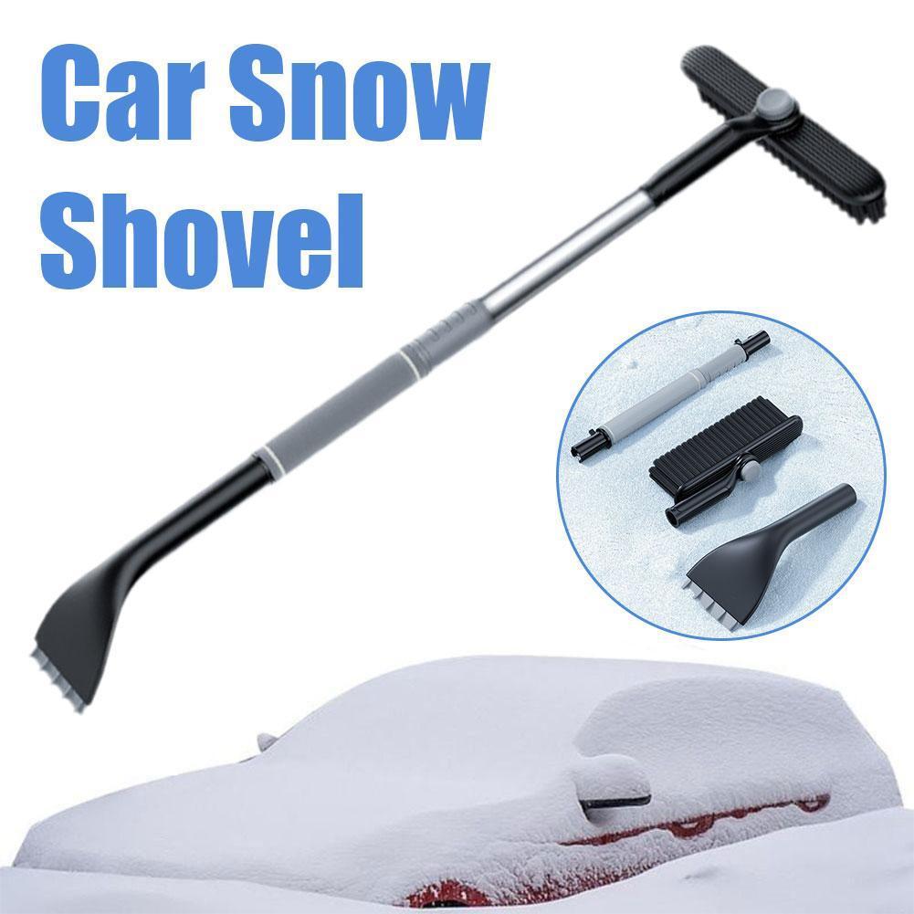 Car Snow Shovel Multi-purpose Alloy Snow Shovel For Car Brush Glass Defrost Scraper Snow Deicing Shovel S6z3