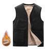 Men 'S Fleece Plus Size Vest Casual Vest Warm And Cold -Proof Inner Casual Sleeveless Vest