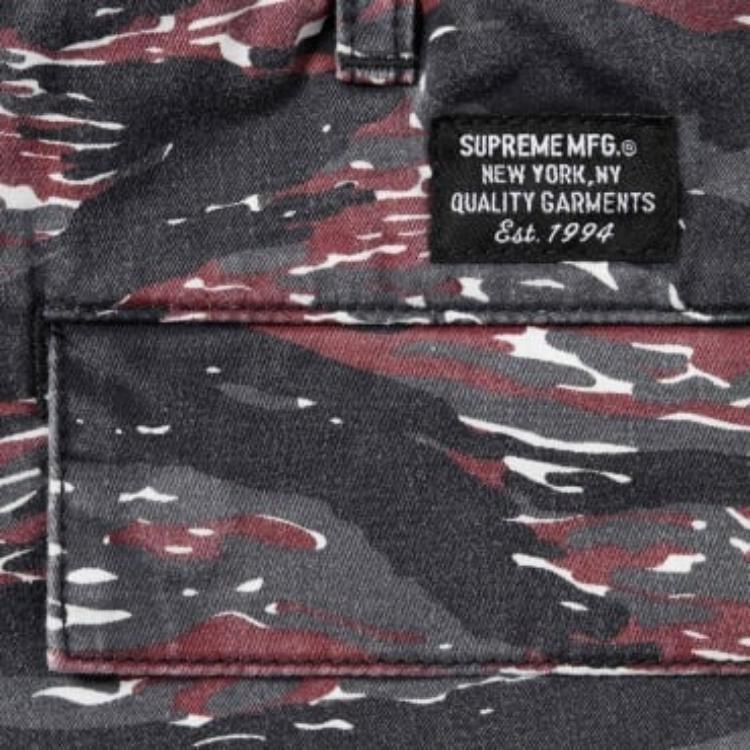 Supreme Шорты-карго 'Зеленый Черный' Мужские SUP-SS24-191