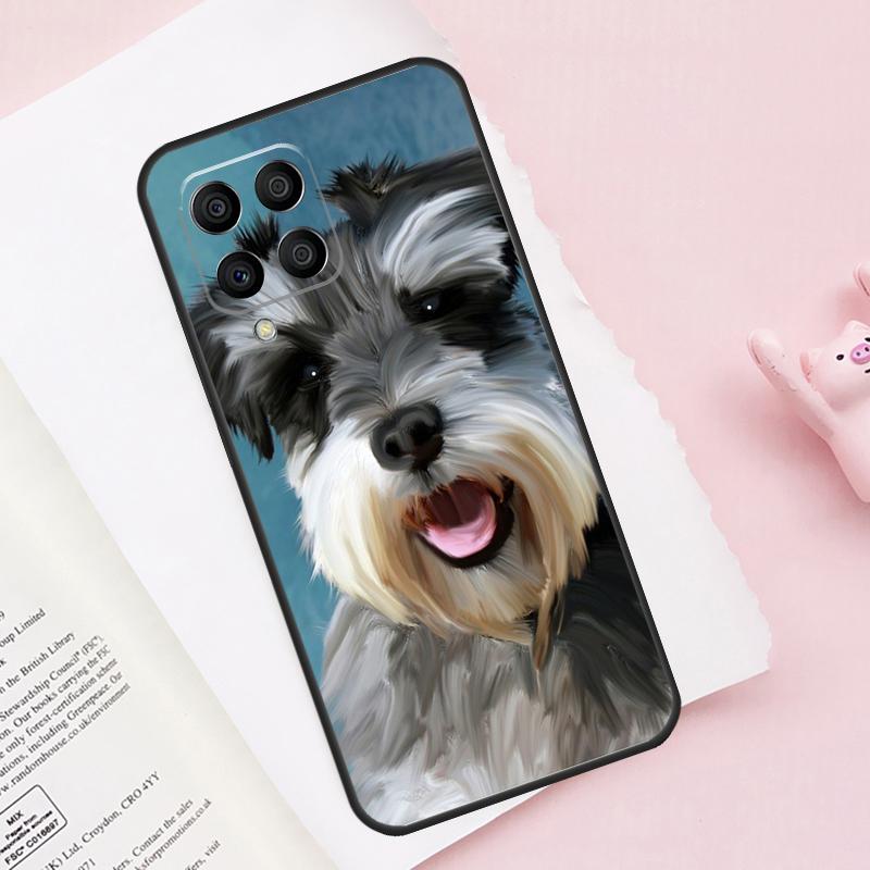 Schnauzer Puppy Dog Art Case For Samsung Galaxy M16 M36 M56 M21 M20 M23 M31 M11 M54 M14 M34 M13 M52 M32 M12 M15 M55