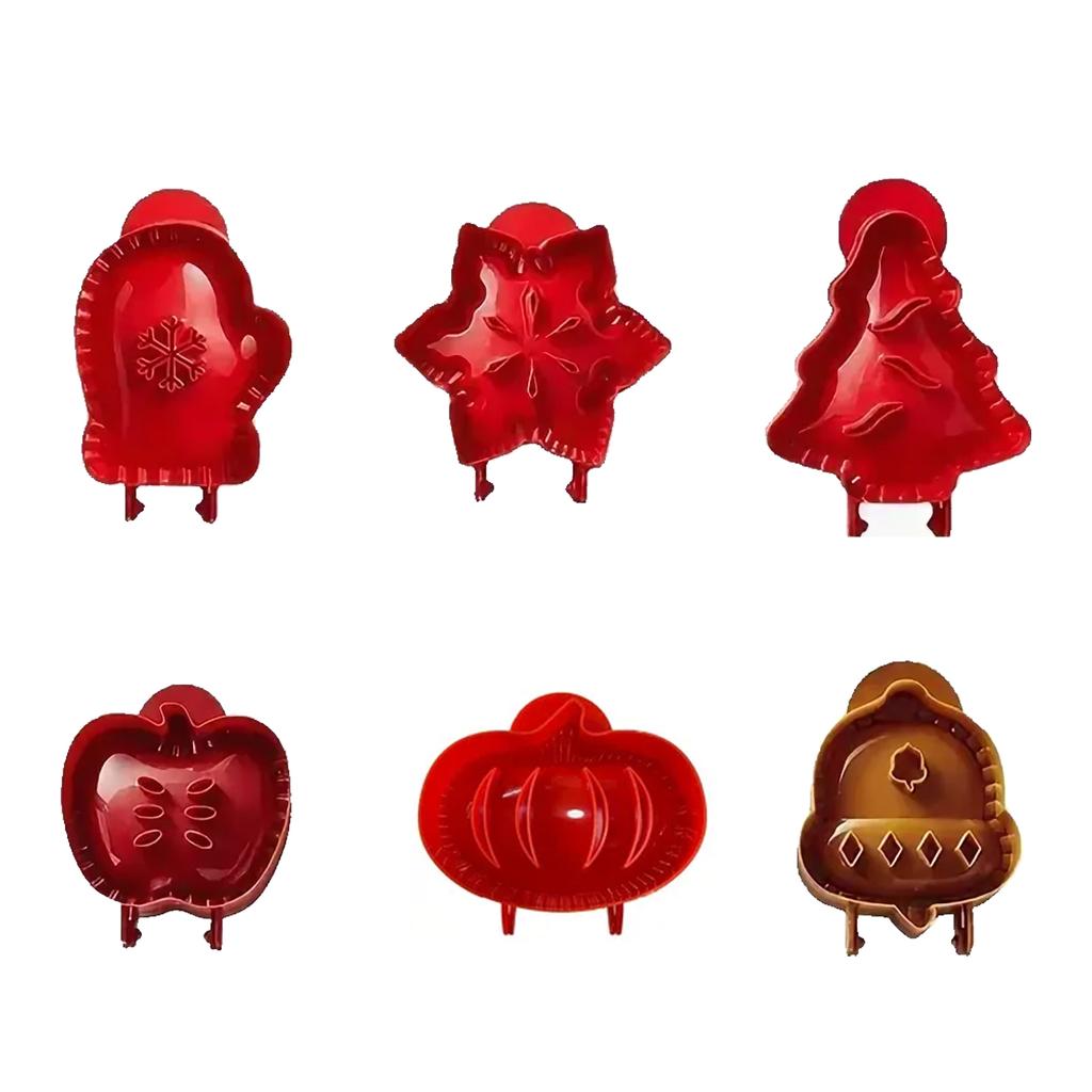 2025 New Fall Hand Pie Molds Set Dough Press Mold Tools Halloween Christmas Mini Pie Mould Baking Pie Molds Pumpkins