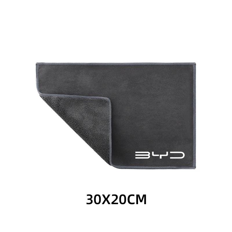 Super Absorbent Microfiber Car Cleaning Towel With Car For BYD Atto3 Yuan Plus Song Dolphin Han Tang Auto Wash Care Interio