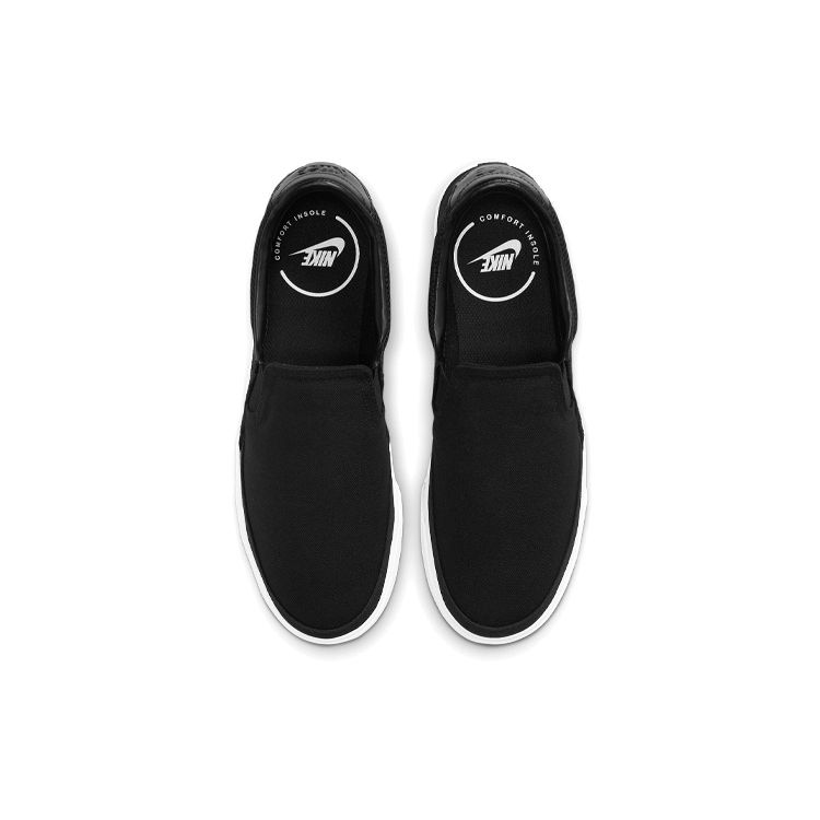 Nike Court Legacy Slip-On Черно-белые женские кроссовки Платиновый оттенок CW6540-002