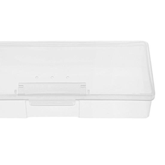 Storage Box Transparent Multifunctional Plastic Nail Storage Organizer Case for Cosmetic
