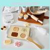 Playset Baking Kids With Wooden Kitchen Toy For Imaginative Cooking And Learning