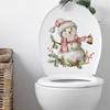 Fun-m216 Christmas Snowman Bell Bathroom Toilet Toilet with Home Decoration Stickers